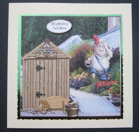 Masonic Shed Gardener by Davina Rundle