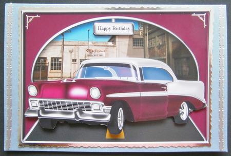 Retro Car Card Front by Davina Rundle