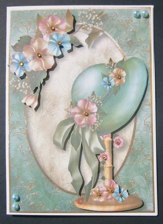 Beautiful Hat on a Stand with Flowers by Davina Rundle