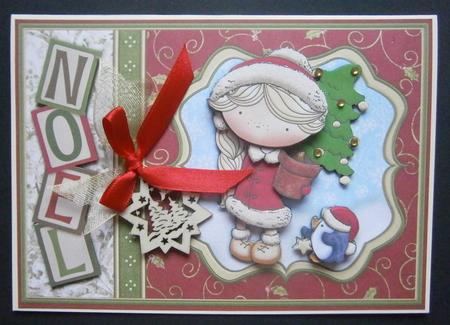 Daisys Christmas Tree Christmas Topper & Decoupage by Davina Rundle