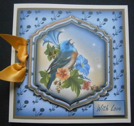 A Little Bird Shaped Layer Card Front Mini Kit by Davina Rundle