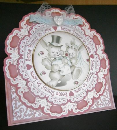 Love Bunnies Some Bunnie to Love Picture Doily C & E Kit by Davina Rundle