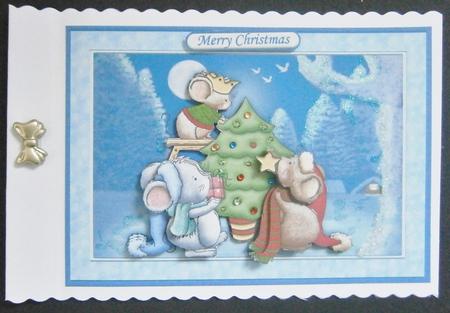 Reach for the Star Christmas Card Topper & Decoupage by Davina Rundle