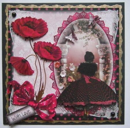 1950's Style the Hot Pink Poppys by Davina Rundle