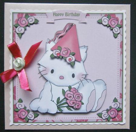 Princess Kitty 3D Decoupage Mini Kit by Davina Rundle