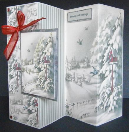 Birds Fly Home to Their House No Hole Fold Back Card by Davina Rundle