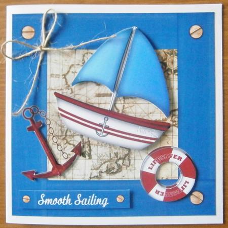 Nautical Theme 6x6 Birthday,bon Voyage,other by Davina Rundle