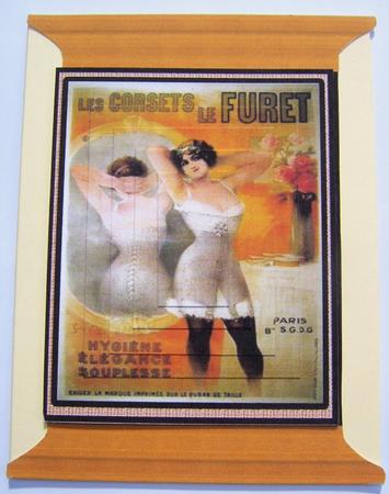Corset Spool Card 1 by Davina Rundle