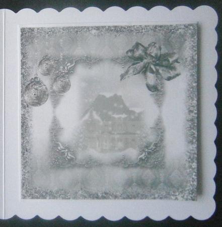 Insert to Compliment Vintage Snowy House by Davina Rundle