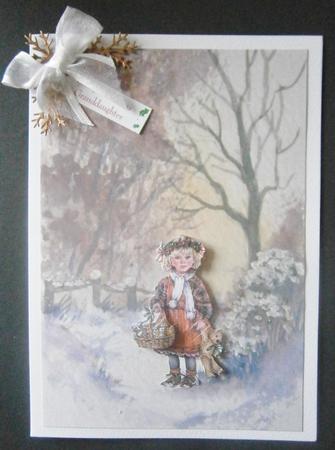 Blanket of Snow Watercolour Background by Davina Rundle