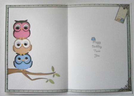 Owl Always Be Here for You Birthday Insert by Davina Rundle