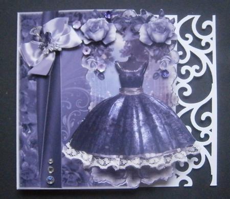 Beautiful Vintage Purple Dress by Davina Rundle