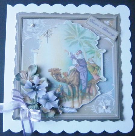 Three Kings Follow a Star Card with a Topper by Davina Rundle