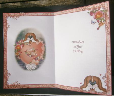 A Hundred Hearts Would Be Too Few Birthday Insert by Davina Rundle