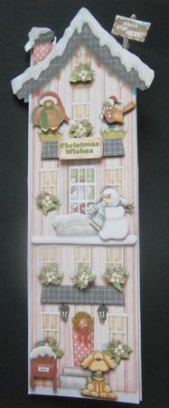 Long Tall Alley Large Dl Card Mini-kit - Pink House by Davina Rundle