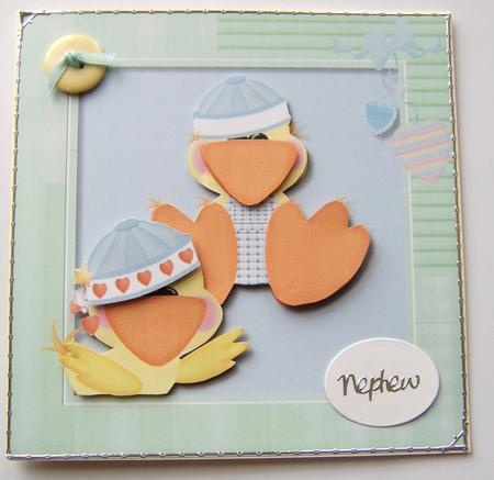 Baby Boy Quackups Quick Card by Davina Rundle