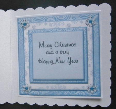 Insert to Match 8"x8" Polar Bears Quick Card Front by Davina Rundle