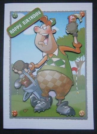 Golf and Beer Dude by Davina Rundle