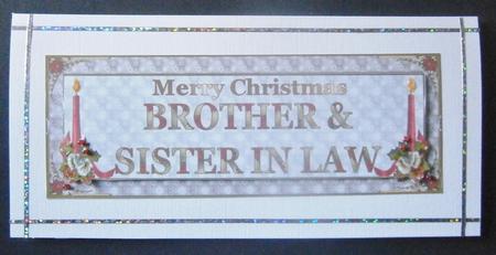 Brother & Sister in Law Large Dl Card Front by Davina Rundle
