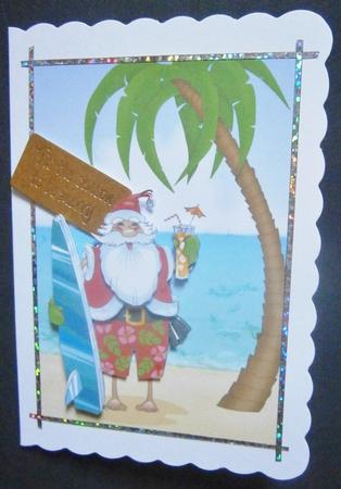 Surf's Up Santa by Davina Rundle