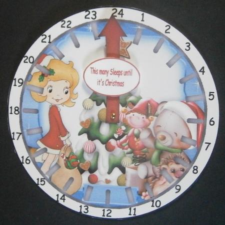 Advent Countdown Clock 3 by Davina Rundle