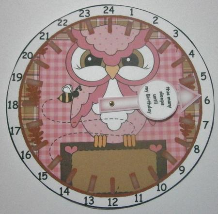 Countdown Clock Birthday Owl by Davina Rundle