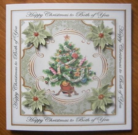 Elegant Tree Both of You Lattice Corner 8in Topper by Davina Rundle