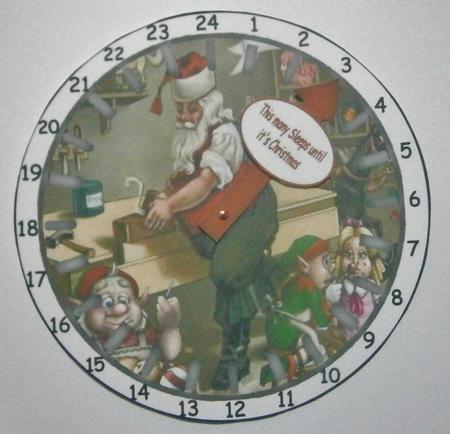 Advent Countdown Clock 9 by Davina Rundle