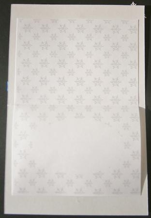White on White A5 Snowflake Insert by Davina Rundle