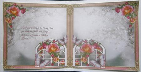 Mixed Roses & Trellis Insert by Davina Rundle