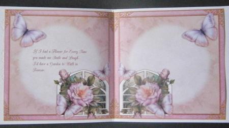 Garden Roses & Trellis Insert by Davina Rundle