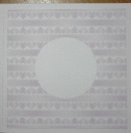 Wedding Heart Ribbon Rose Insert 8x8 by Davina Rundle