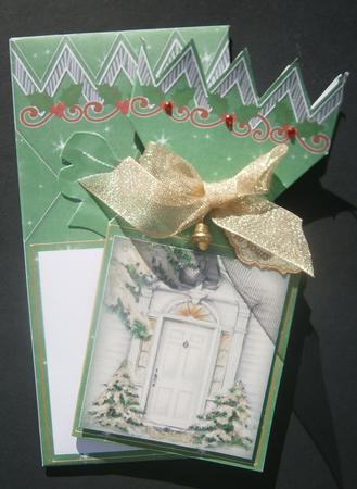 Christmas Door Cracker Card & Envelope Mini Kit by Davina Rundle