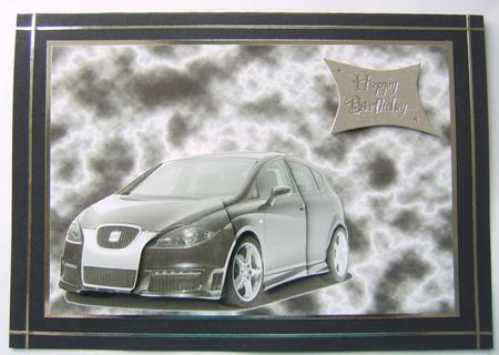 Sport Seat Leon Decoupage by Davina Rundle