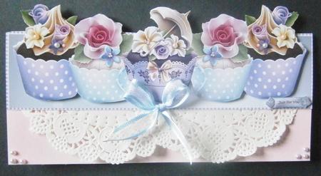 Large Dl Card Cupcakes by Davina Rundle