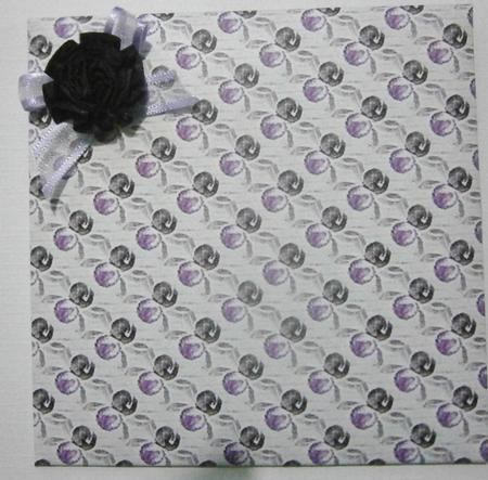 Purple Cherries Backing Paper by Davina Rundle
