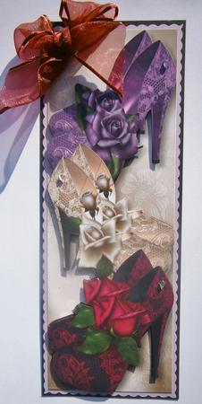 Large Dl Fabulous Diva Shoes & Roses by Davina Rundle
