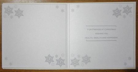 Snowflake Friends at Christmas 5-5in Folded Insert by Davina Rundle