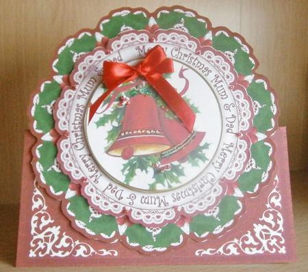 C Bells Merry C Mum & Dad 3D Picture Doily C & E Kit by Davina Rundle