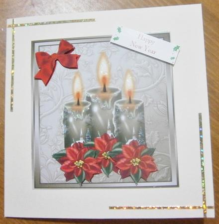 Beautiful Beige Candles 8x8 by Davina Rundle