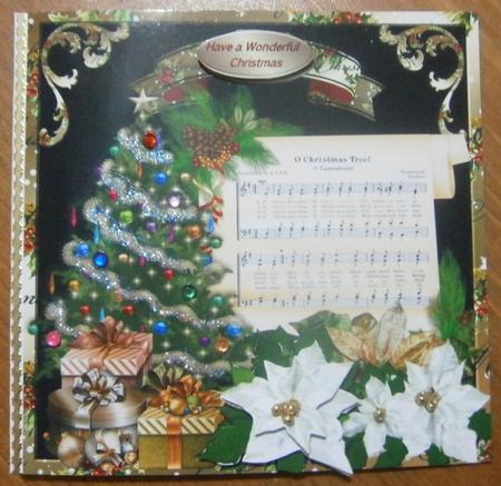 8 x 8" Card Topper - Oh Christmas Tree by Davina Rundle