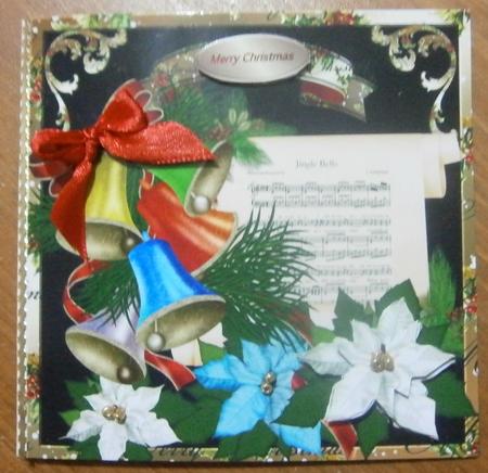 8 x 8" Card Topper - Jingle Bells by Davina Rundle