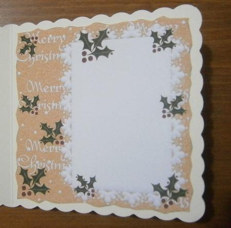 Blank Wavy Edge Christmas Insert 3 by Davina Rundle
