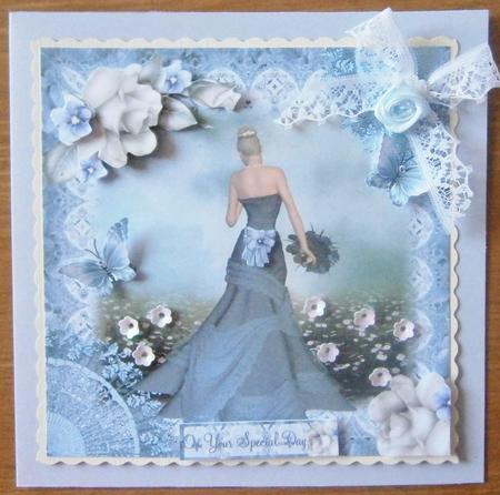 Beauty in a Teal Dress Topper by Davina Rundle