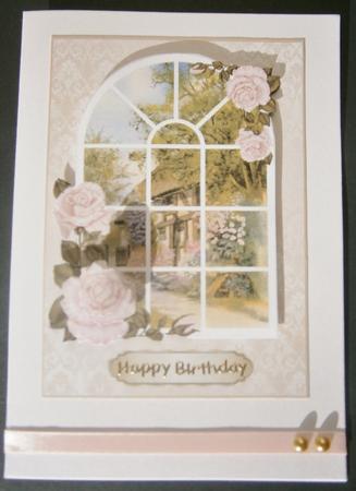 Country Cottage Window Scene by Davina Rundle