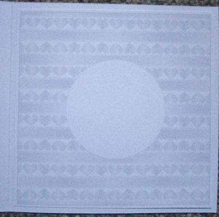Wedding Heart Ribbon Grey Insert 8x8 by Davina Rundle