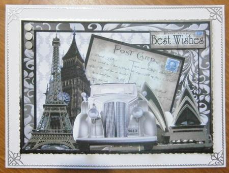 Male Card Vintage Car Bon Voyage by Davina Rundle