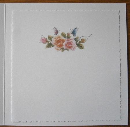 Dl Insert Floral Roses by Davina Rundle