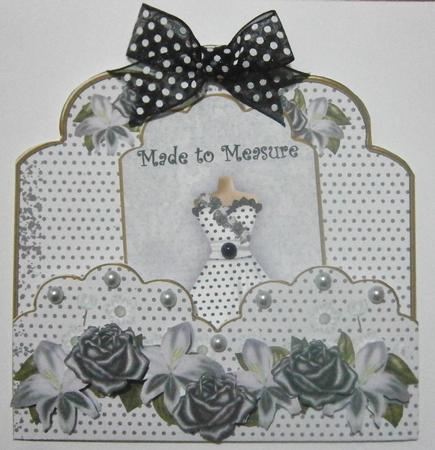 White Dotty Made to Measure Scallop Fashion Tag Cf Mini Kit by Davina Rundle