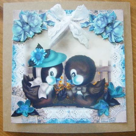Beautiful Vintage Style Birds on a Branch by Davina Rundle